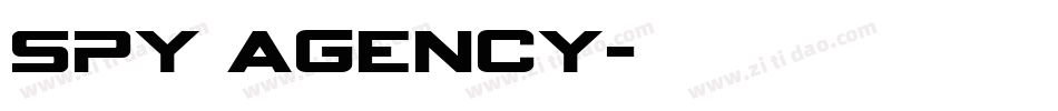 spy agency字体转换
